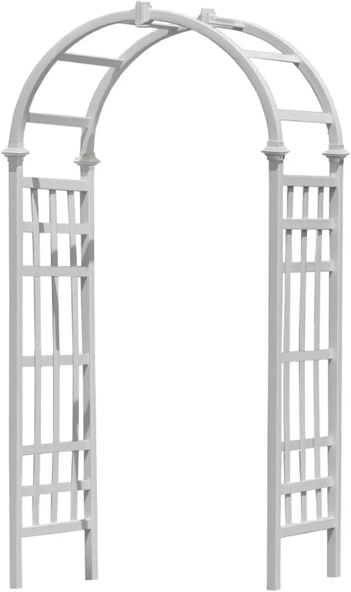 XMSJ Vinyl Arbor Garden Arch Outdoor Weather Resistant