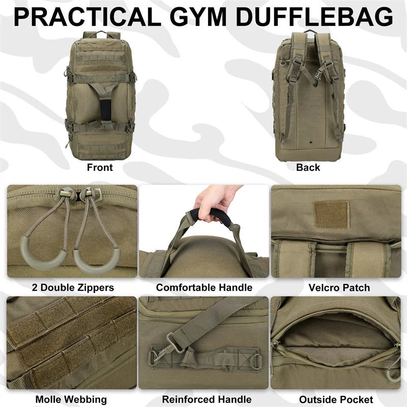 LQARMY Molle Outdoor Tactical Backpack For Hiking, Camping, And Travel
