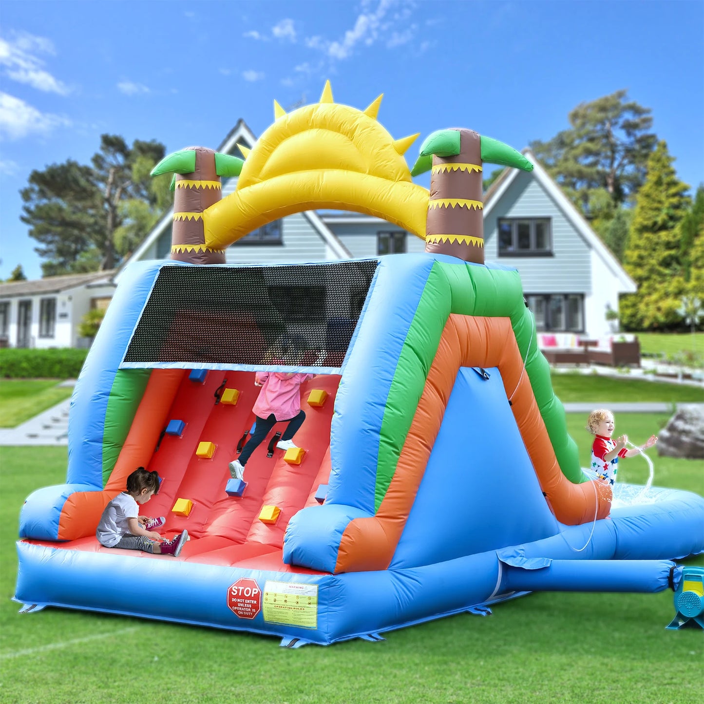 King Inflatable Commercial Water Slide Bounce House