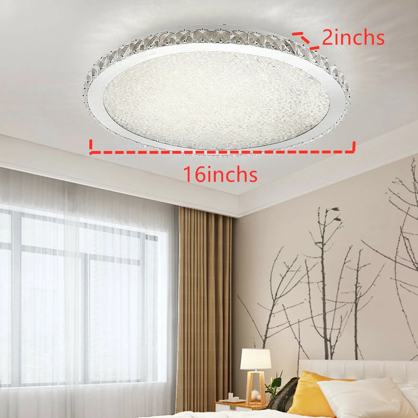 LOYALHEARTDY Modern Crystal Ceiling Light Pendant Lamp With LED Chandelier