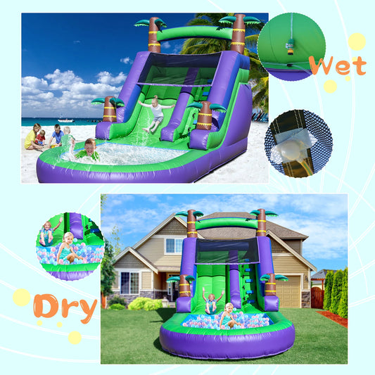 King Inflatable Children's Water Slide Playground Bounce House