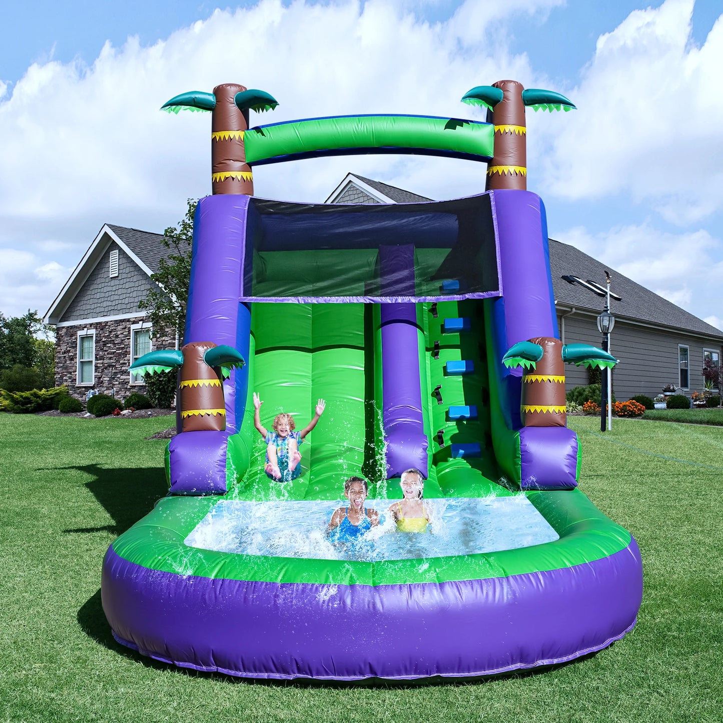 King Inflatable Children's Water Slide Playground Bounce House