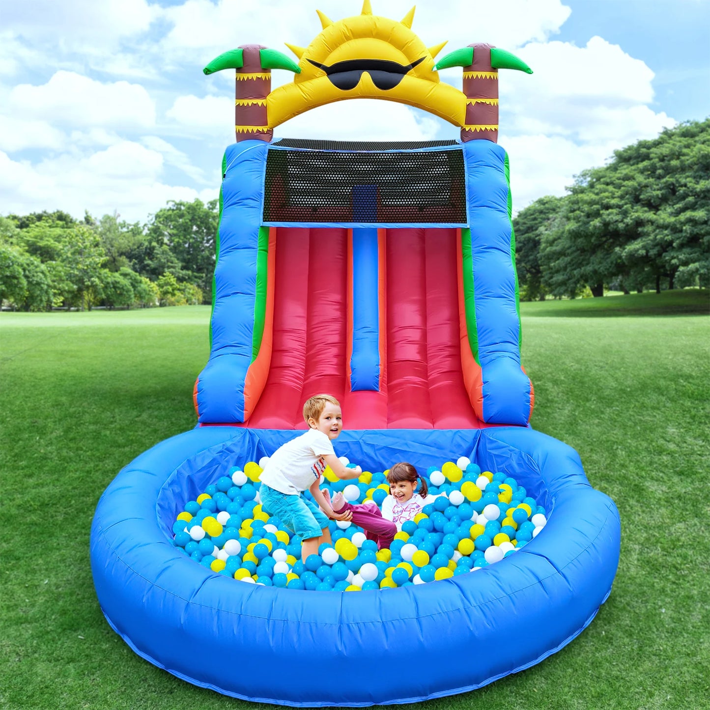 King Inflatable Commercial Water Slide Bounce House