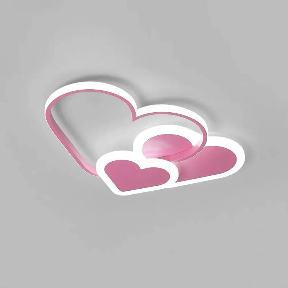 Heart Shaped LED Ceiling Lamp With Remote Control Light