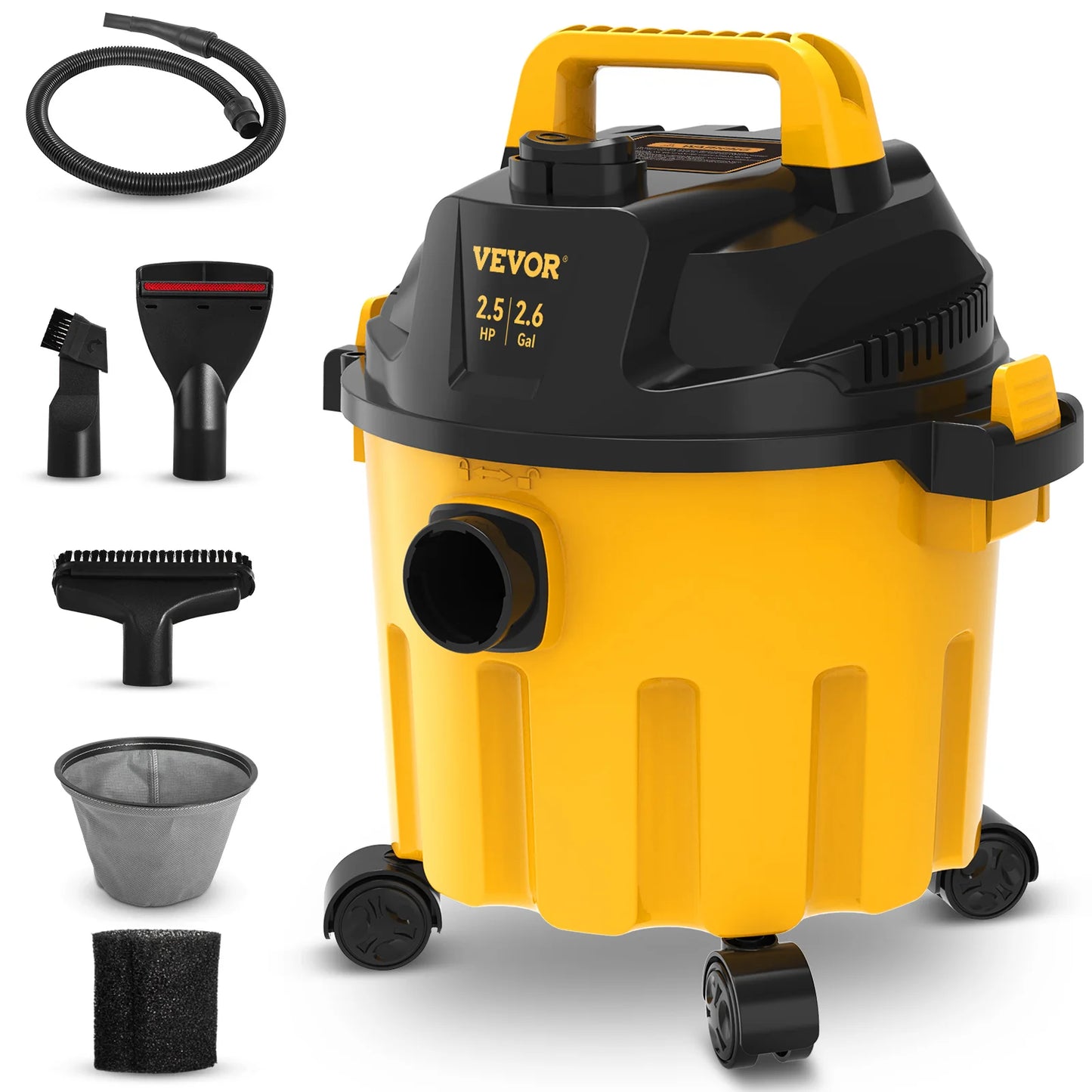SucceBuy Wet Dry Vacuum 2.5 Peak HP 3in1 Portable Shop Vacuum