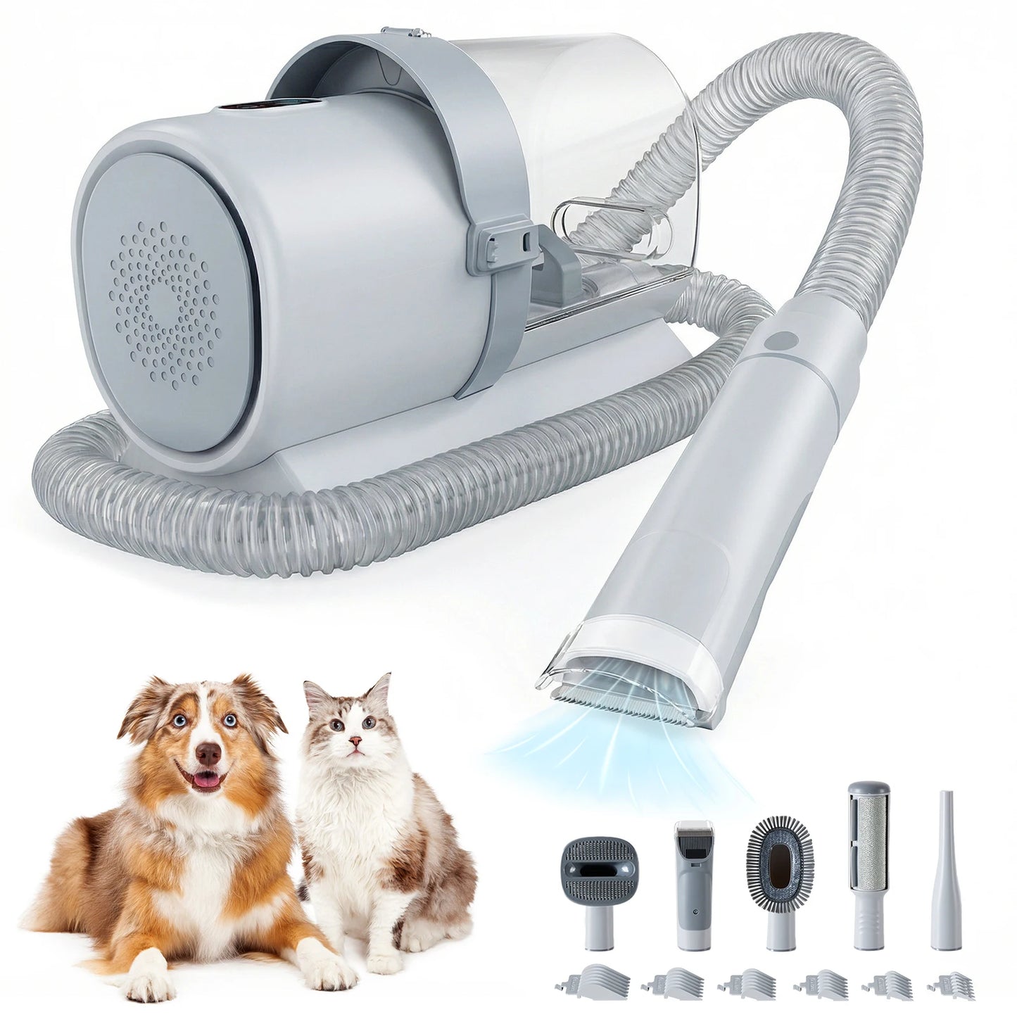 JHK 2.5L Professional Pet Grooming Vacuum Kit With Cordless Clippers