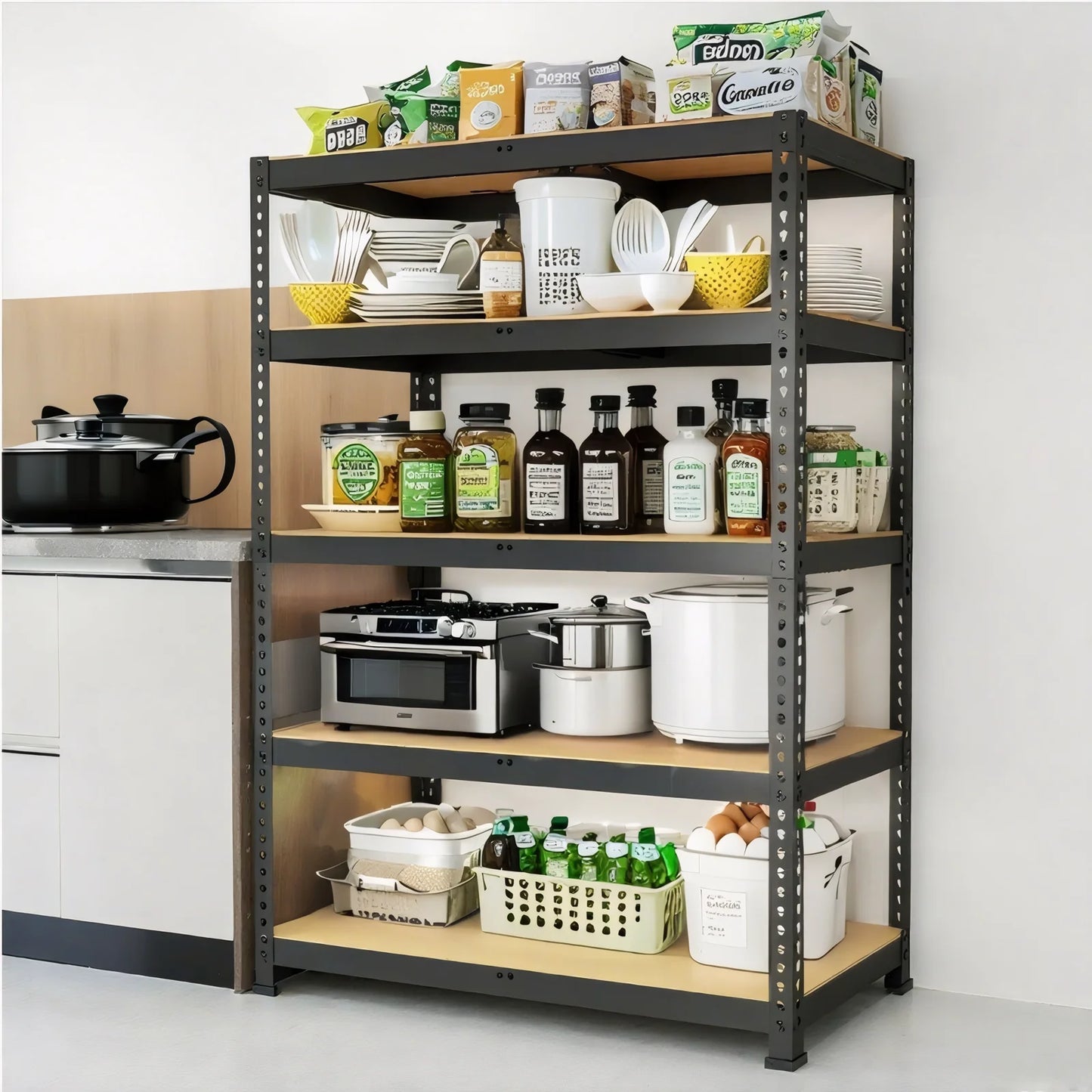 Heavy Duty Garage Shelving Unit With 2000 Lbs Capacity