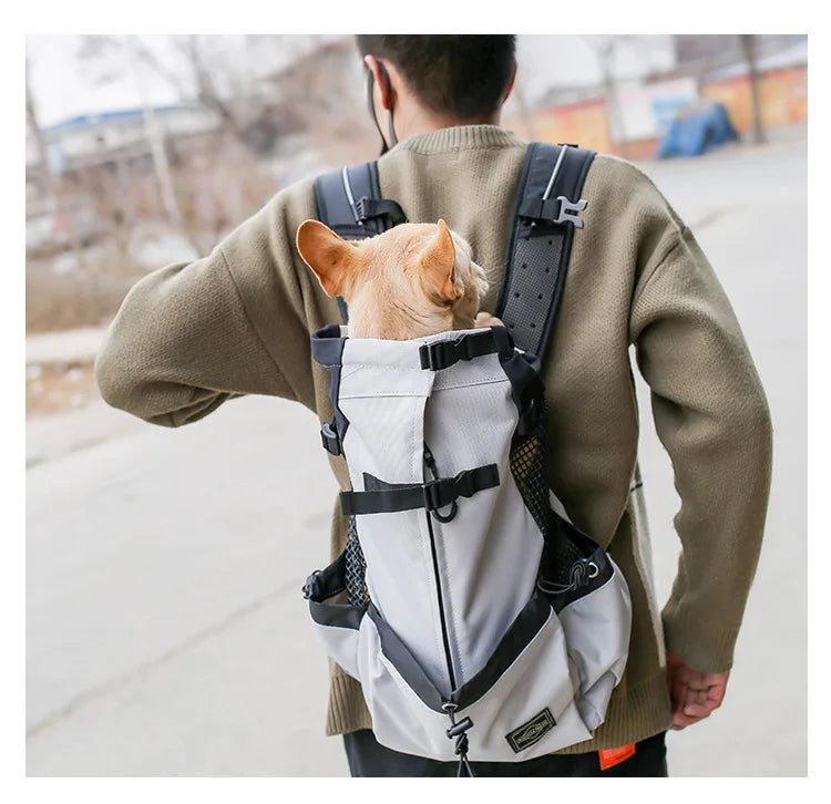 Petguider Hiking Dog Carrier Backpack Breathable Outdoor Travel Bag