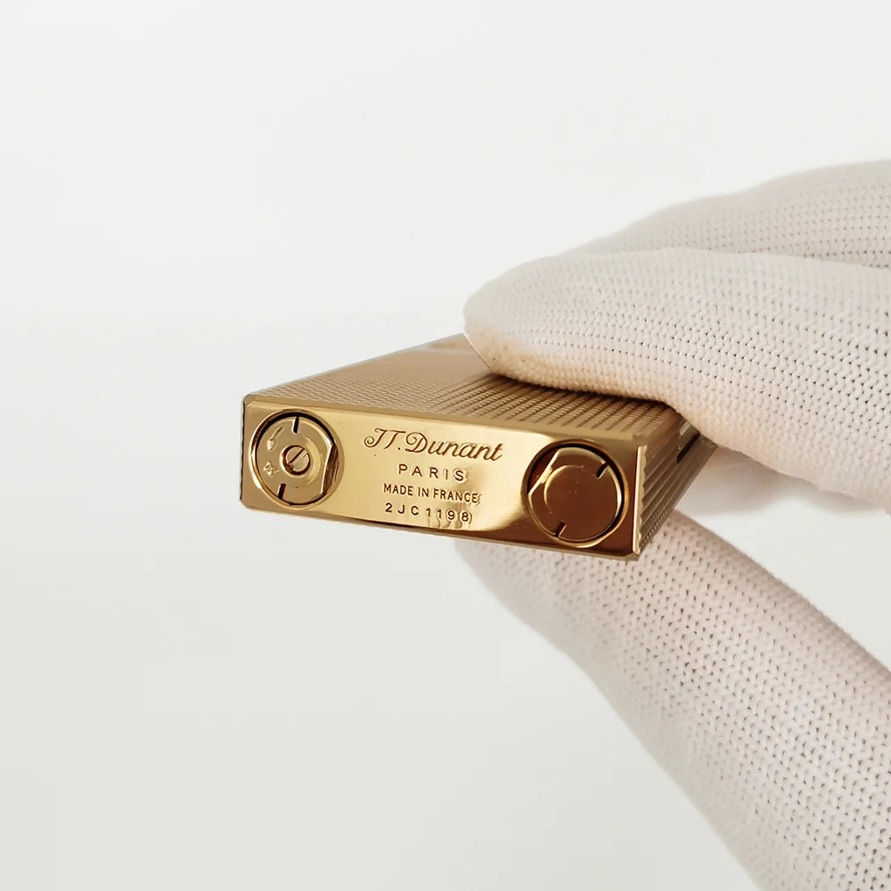 JTDUNANT Classic Brass Cigarette Lighter Butane Flame Gift