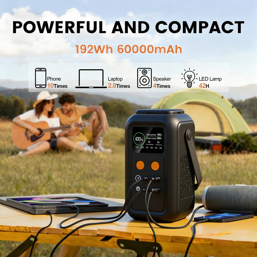 CTOLITY 200W Power Station 192Wh LiFePO4 Portable USB-C Charger