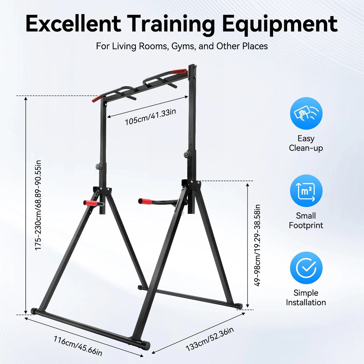 Foldable Free Standing Pull Up Bar Stand For Home Gym