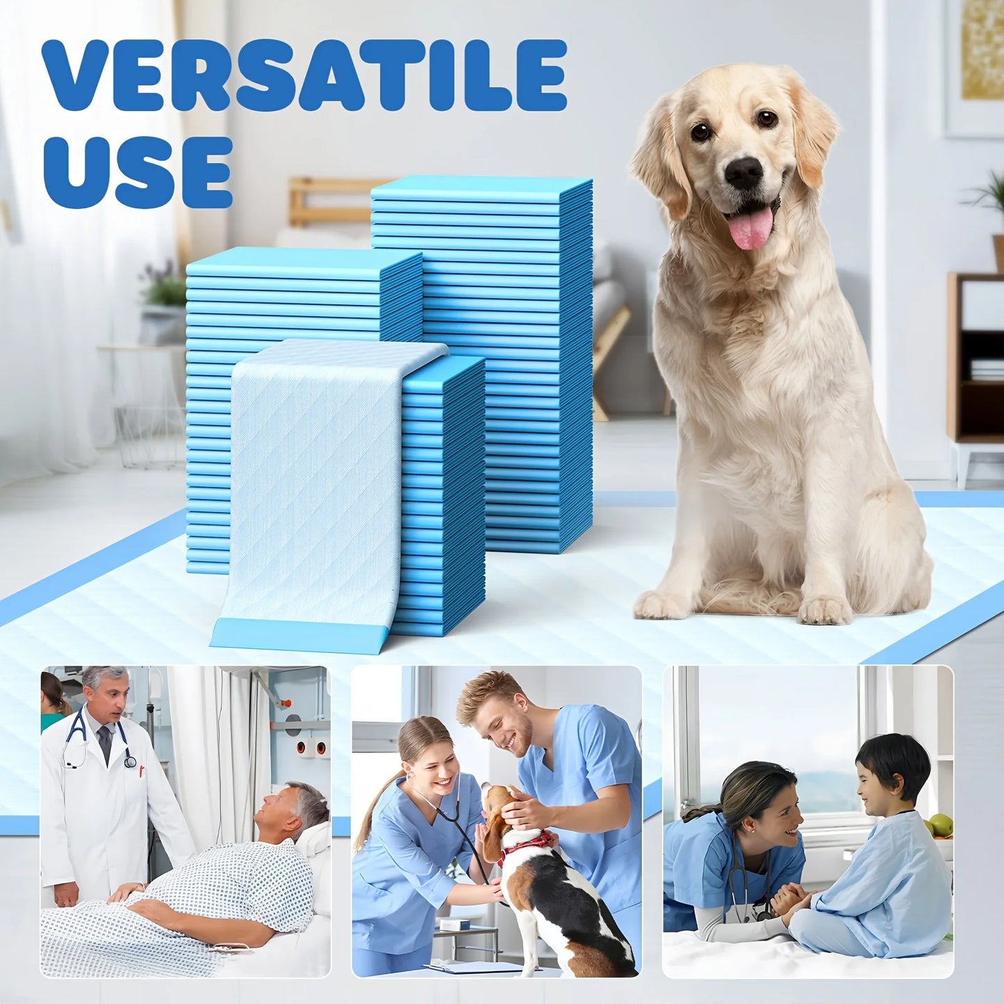 Disposable Dog Pee Pads For Training And Potty Odor Control