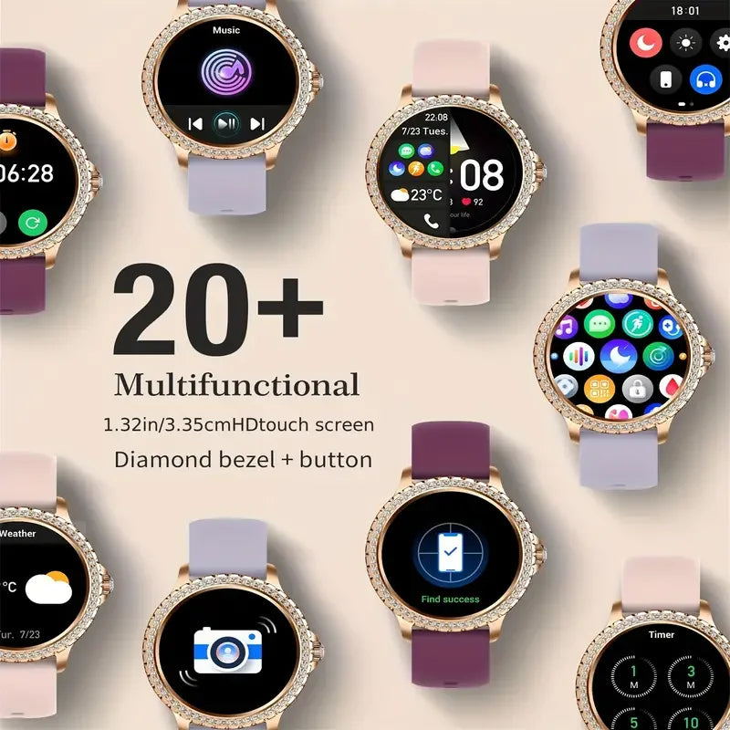 Smart Watches for Women Android iPhone Touch Screen Fitness Tracker