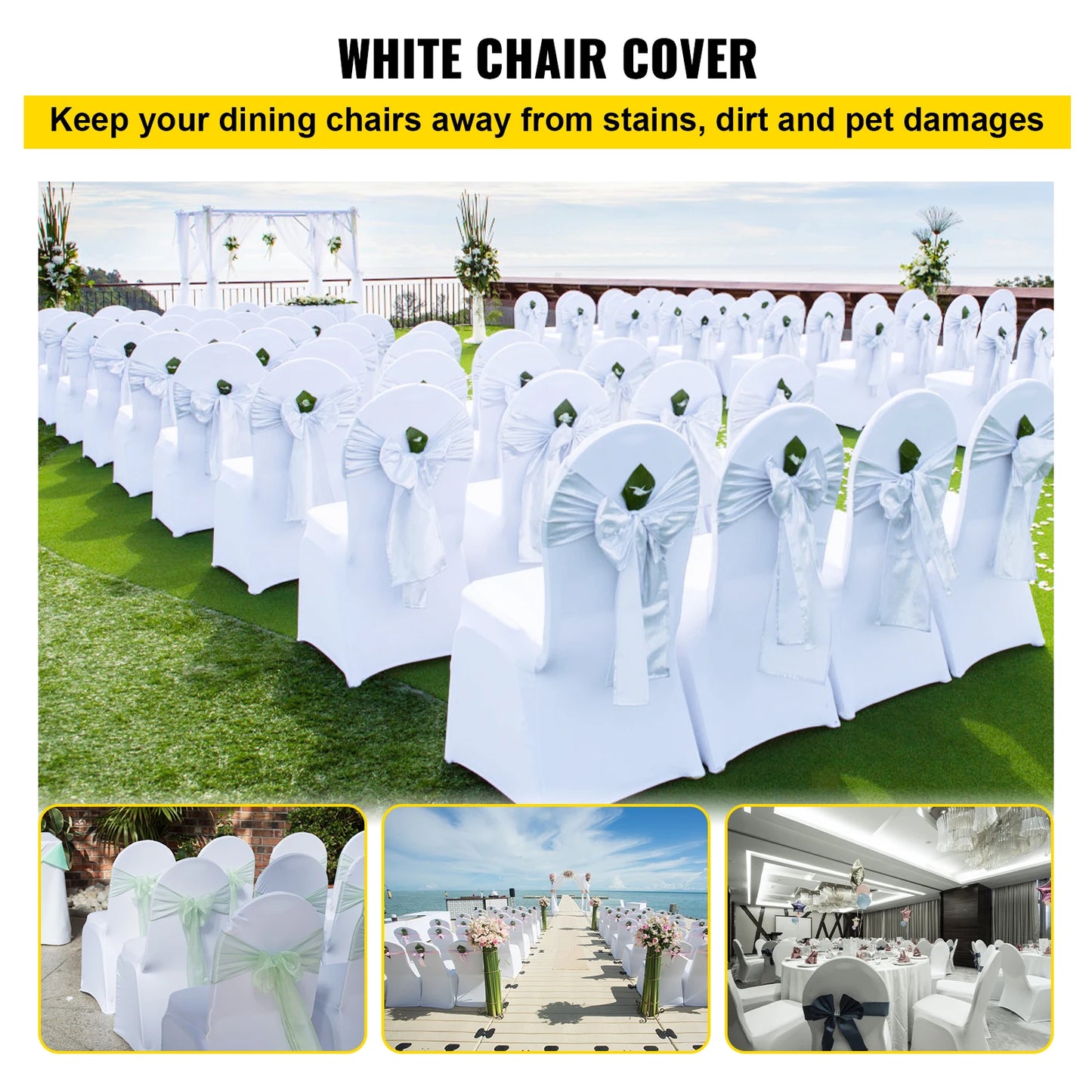 Wedding Spandex Stretch Chair Covers Slipcover Universal Banquet