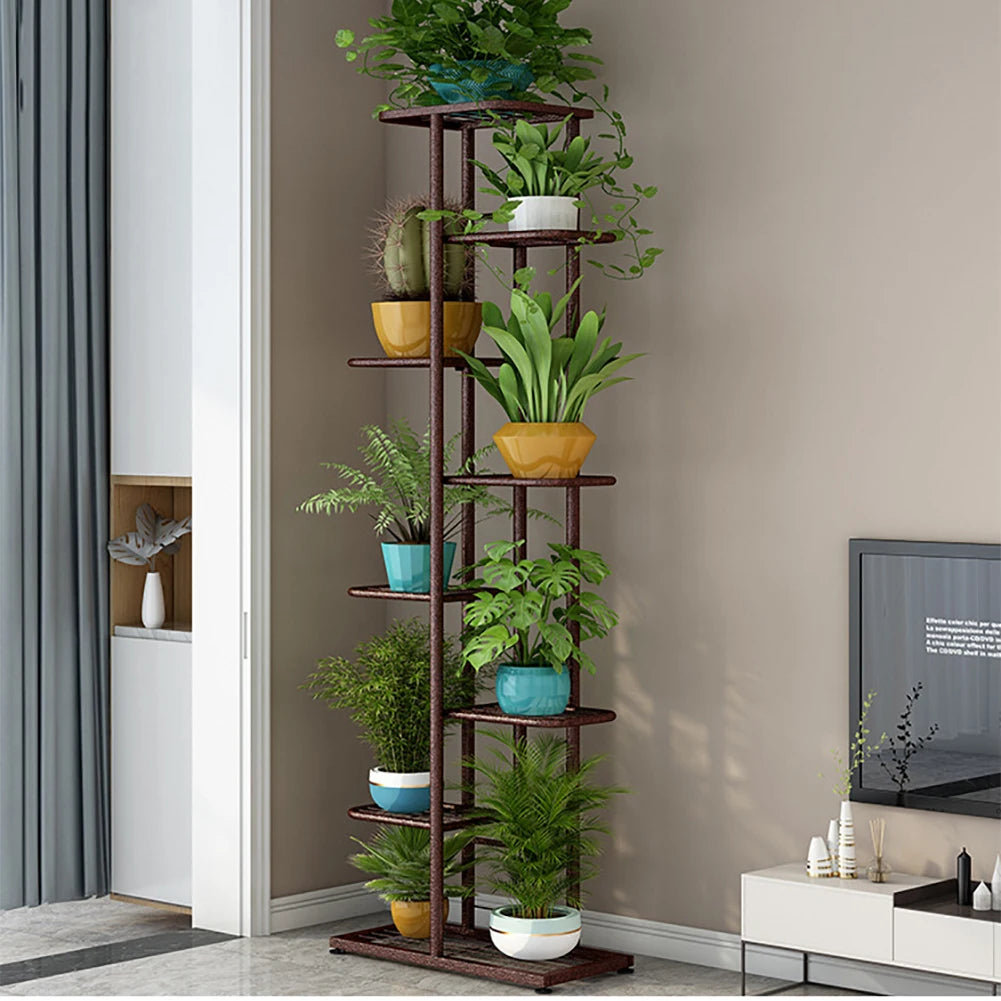 Twister.CK 8-Tier Garden Plant Stand Metal Tiered Shelf Rack