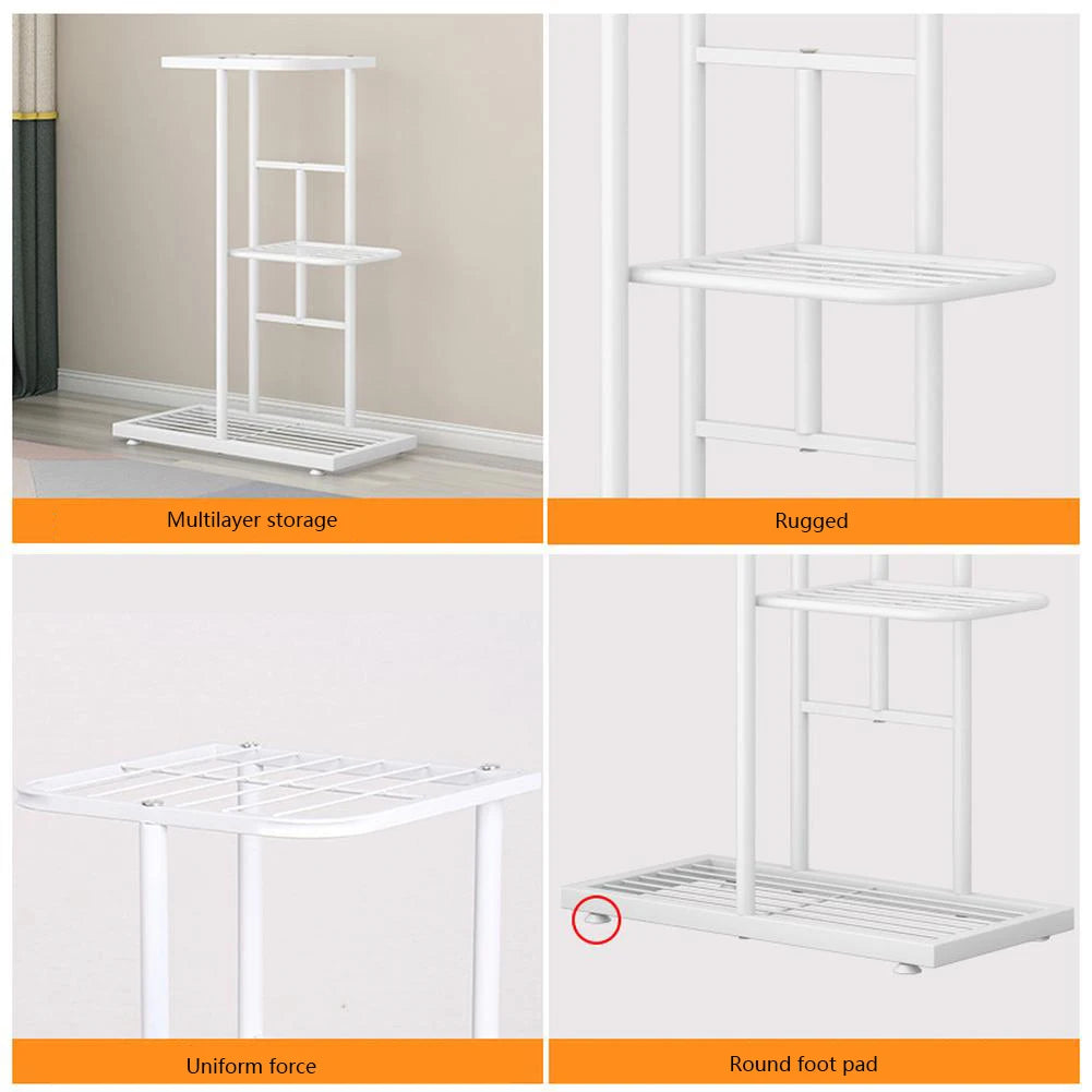 Twister.CK 8-Tier Garden Plant Stand Metal Tiered Shelf Rack